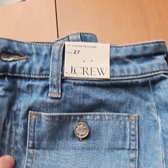 J. Crew Sky Blue 96 Denim Trouser Flare Leg - Picture 3 of 7